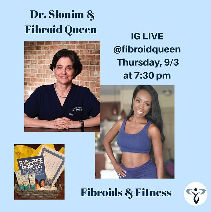 Fibroids and fitness Instagram