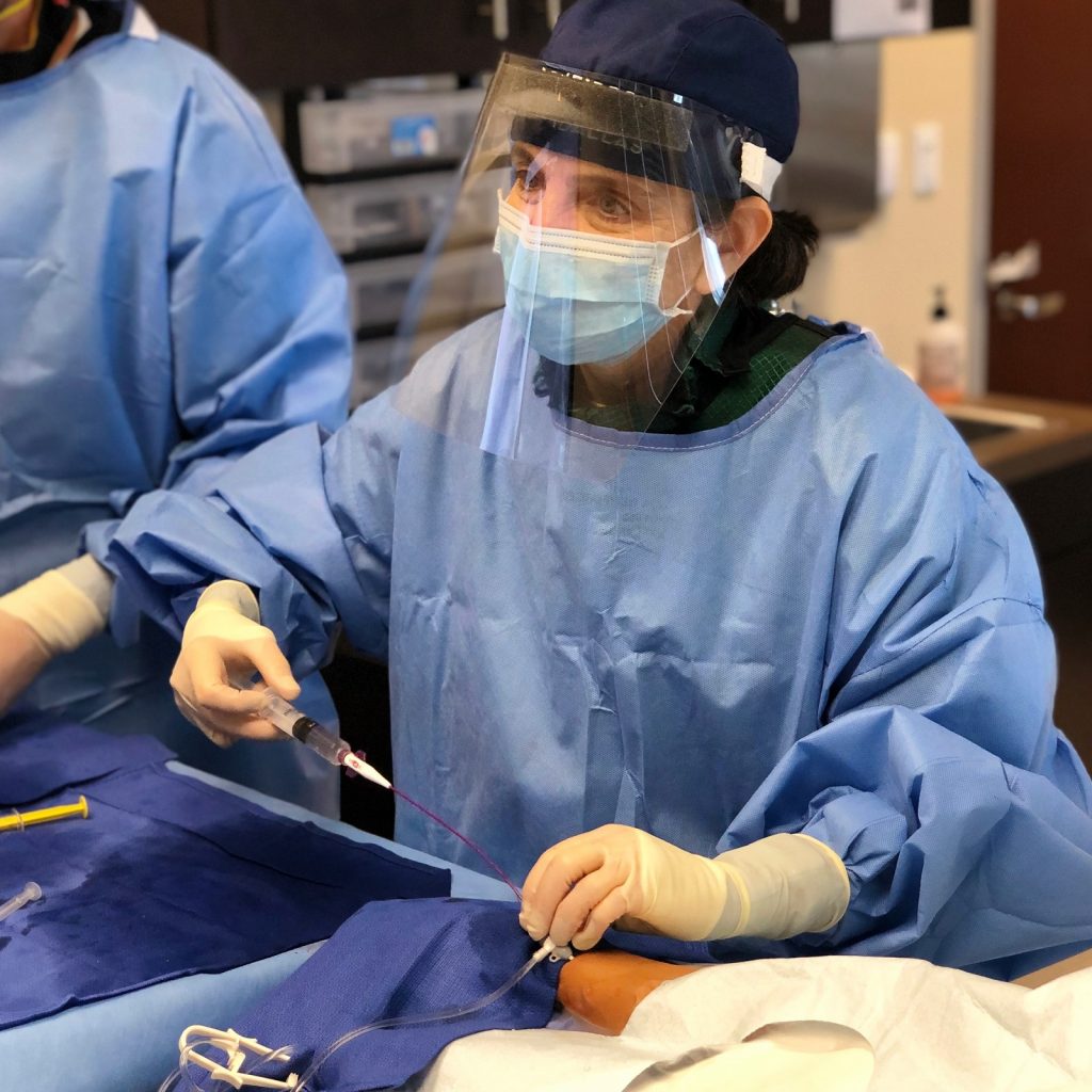 Dr. Suzanne Slonim uses radial artery