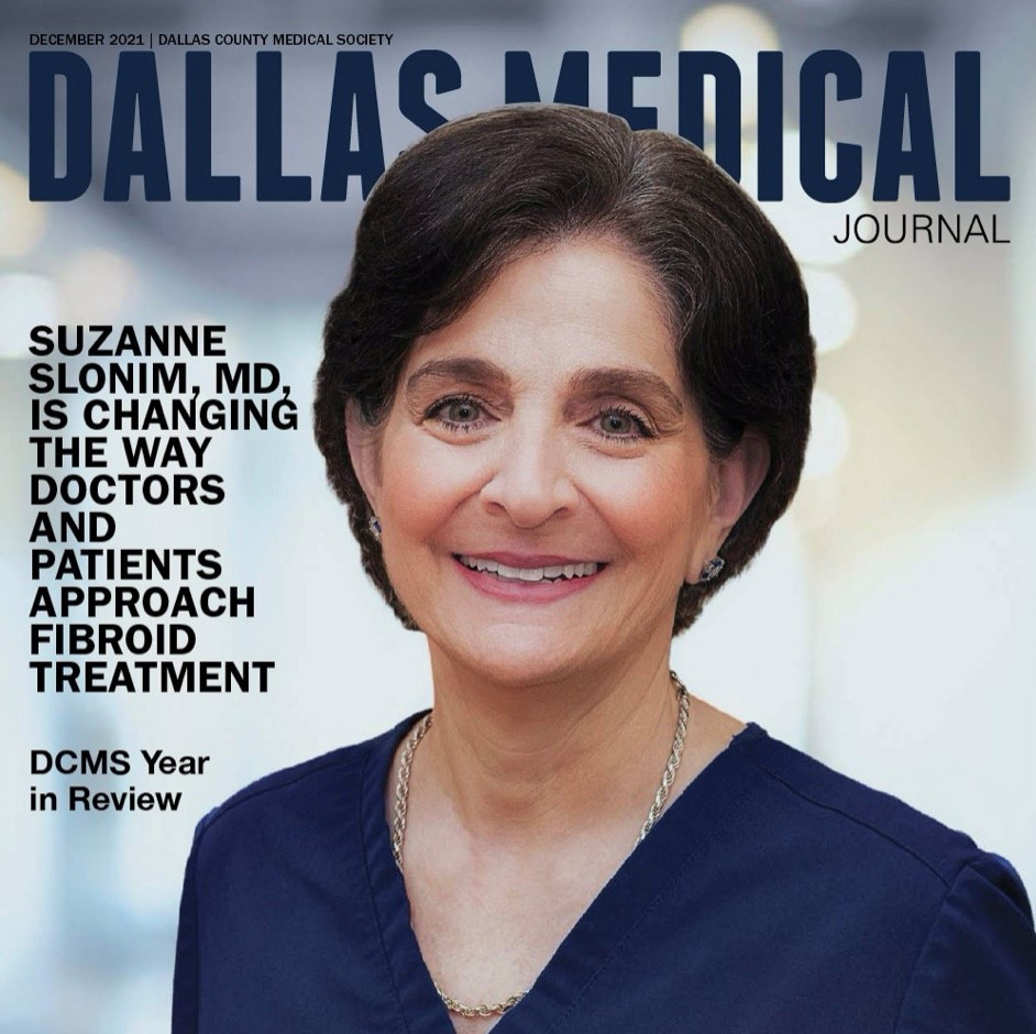 Dallas Medical Journal cover story Dr. Suzanne Slonim fibroids doctor