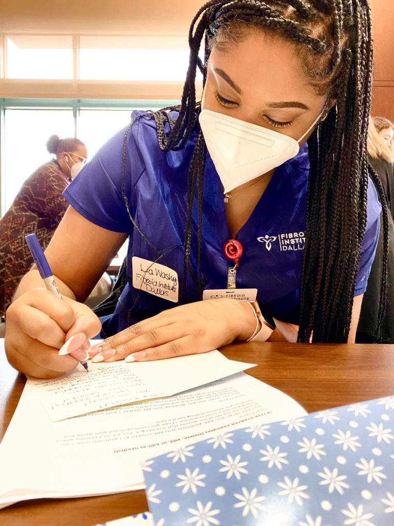 Fibroid Institute Dallas volunteers for Hagar's Heart