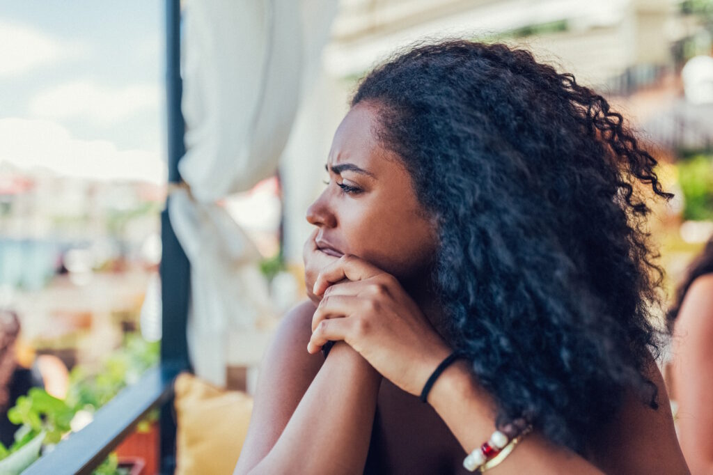 hair products fibroids worried thinking woman