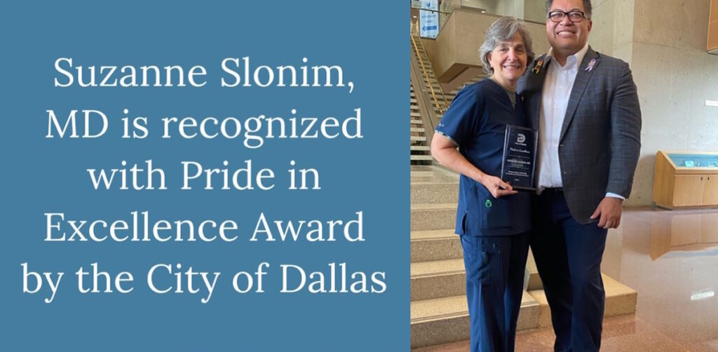 Dallas Fibroid Doctor Suzanne Slonim, MD Recognized with 2023 Pride in Excellence Award