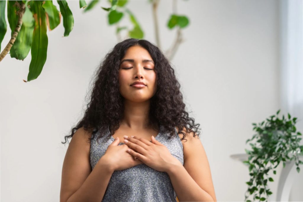 fibroid doctor stress woman breathe