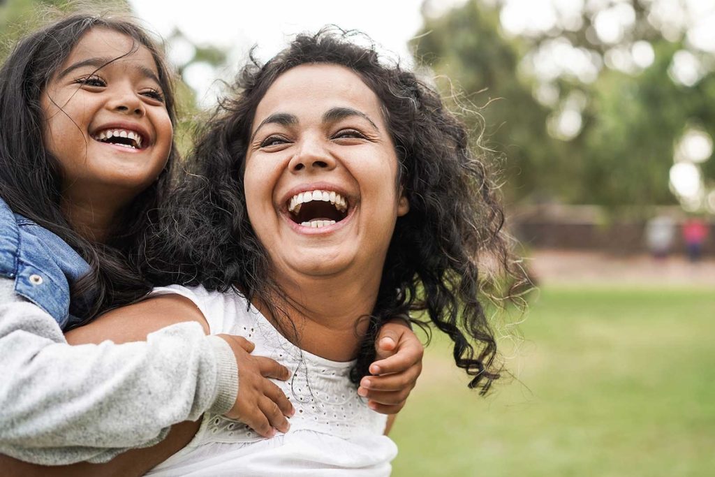 myomectomy fibroid removal happy mother with child