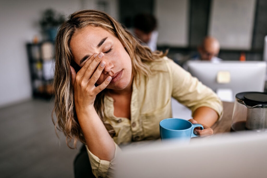 fibroids in uterus anemia tired woman