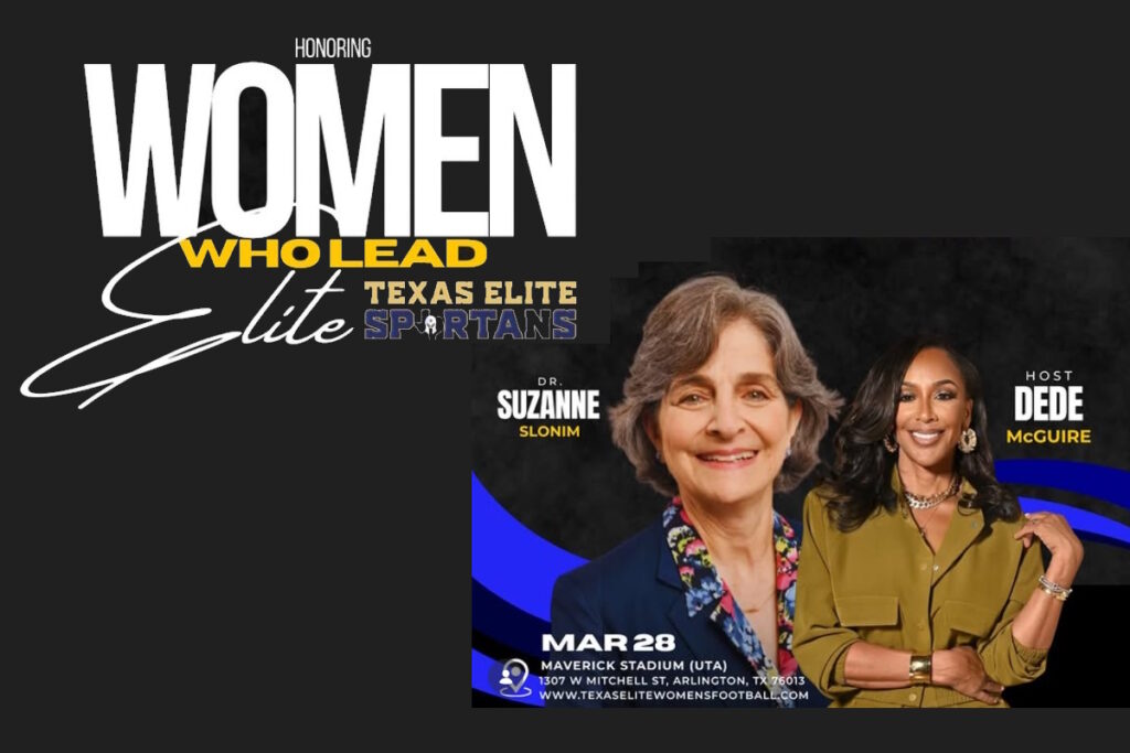 fibroid doctor suzanne slonim award honor texas elite spartans 2026